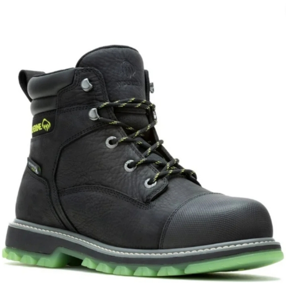 Wolverine Men's Floorhand Lx Cap Waterproof Steel Toe 6" Construction Boot - Picture 1 of 7
